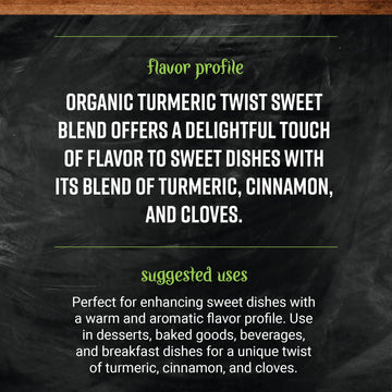 Frontier Turmeric Blend, Sweet, Organic, 1.8 Ounce