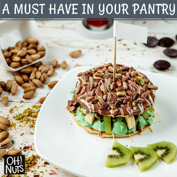 Oh! Nuts 2 LB Specialty Pistachios Finely Salted | Imported Turkish Antep Pistachios Roasted and Lightly Salted (Package May Var