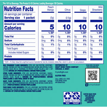 Crystal Light Energizing Variety Pack - 44 On-the-Go Packets - 4.18 oz - Energy Variety Pack