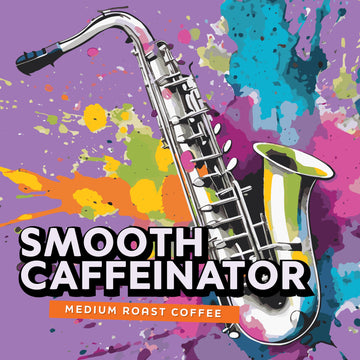 Java Factory Smooth Caffeinator Flavored Ground Coffee Bag - Medium Roast Brew, Made With 100% Arabica Beans, 10 Oz