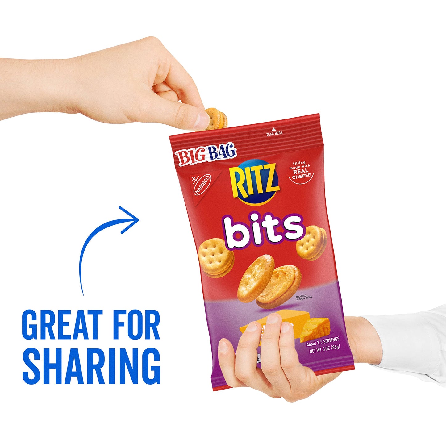 Oreo Mini Cookies, Chips Ahoy! Mini Cookies, Nutter Butter Bites & Ritz Bits Cheese Crackers Variety Pack, 15 Big Bags