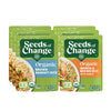 SEEDS OF CHANGE Organic Rice Variety Pack Quinoa and Brown Rice with Garlic & Whole Grain Brown Basmati Rice 8.5 oz. (Pack of 6)