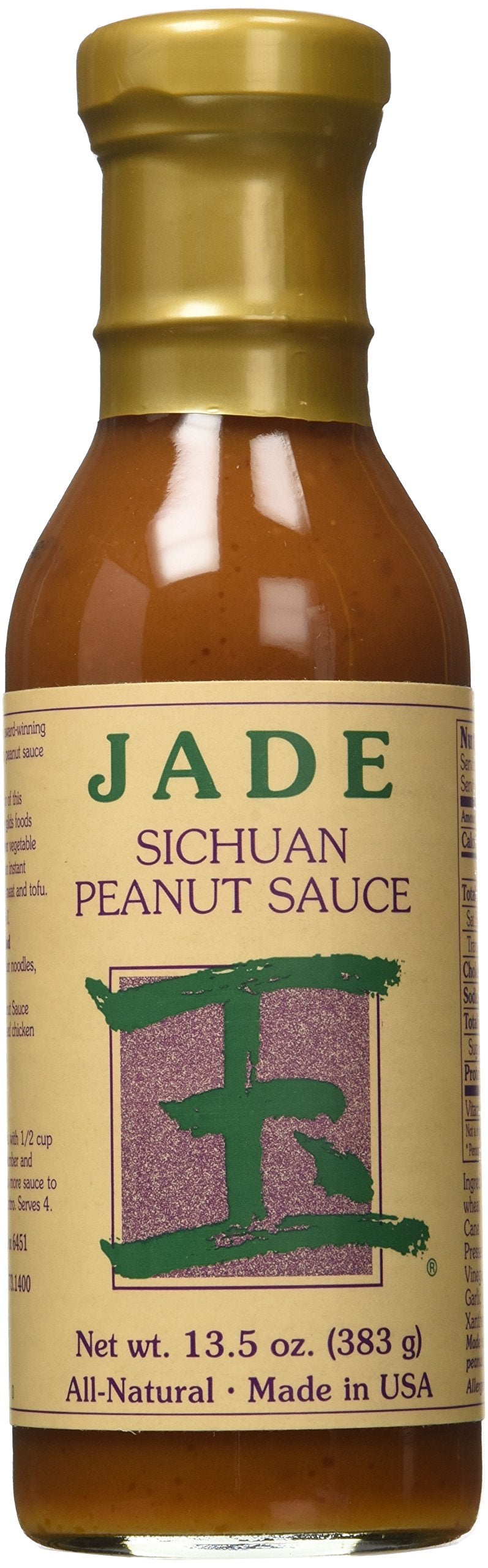 Jade All-Natural Sichuan Peanut Sauce, 13.5 Oz.