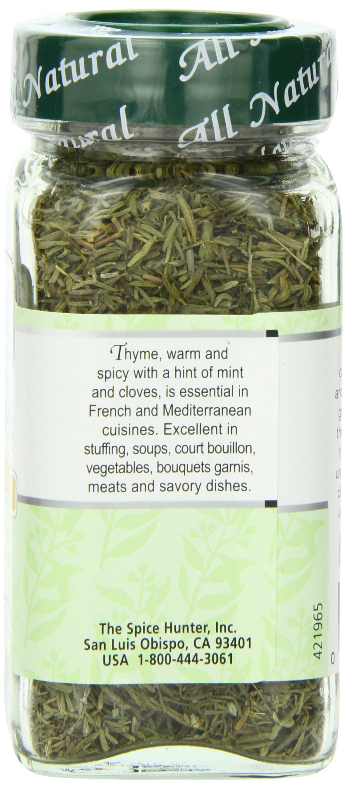 Spice Hunter Spices, Thyme, 0.69 Ounce (Pack of 6)