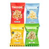 Tantos! Puffed Pasta Chips - Healthy Pasta Snack by Top Chef Joe Sasto - Plant-Based Low Calorie Crunchy Chips - Variety Pack - Marinara Pesto Cacio e Pepe Classico - Gourmet Bold Flavors - (4oz-4 Pack (1 of Each Flavor) Variety)
