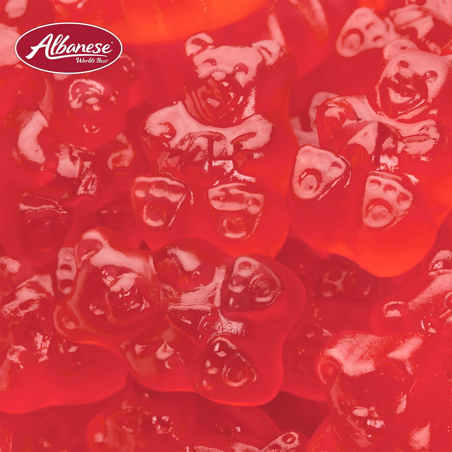 Albanese Gummi Bears, Pink Strawberry Candy, 5lbs, Model 50114