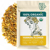 Yarrow Flower Tea Organic - Dried Yarrow Herb Loose Leaf - Herbal Tea to Support Cardiovascular Health, Immune Function & Relaxa