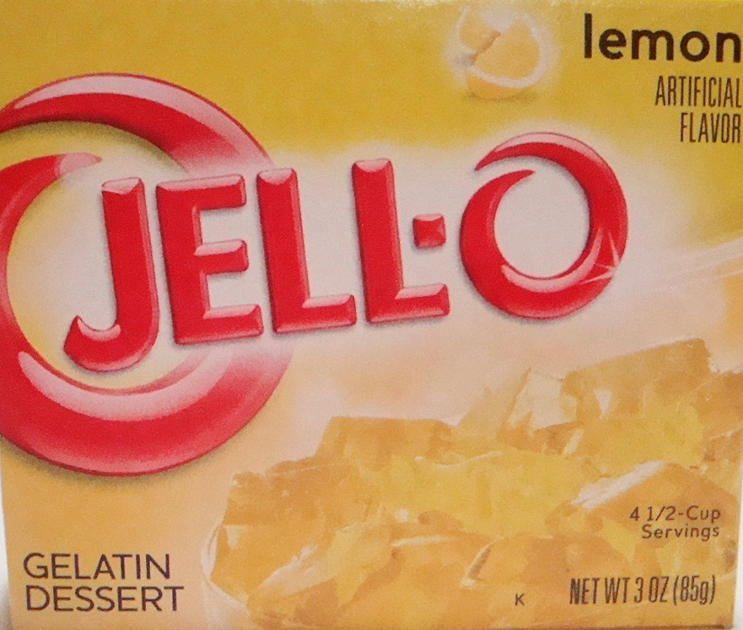 Jell-O Lemon Flavor Gelatin 4-Pack