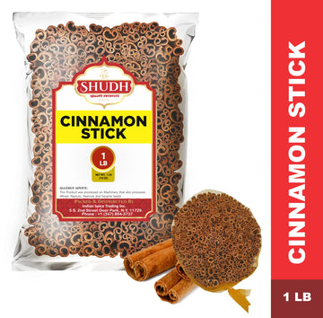 Jimidar SHUDH Cinnamon Sticks | 100% Raw Cassia Cinnamon | 1 LB | 2 3/4 Length | Ideal for Baking, Cooking & Beverages