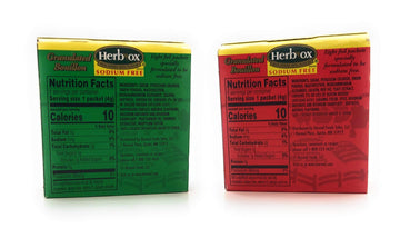 Herb-Ox Sodium Free Bouillon Bundle, Beef And Chicken, 16 Total Packets