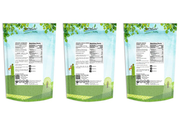 Food To Live Organic Pulses Bundle, 3 Pack - Whole Green Peas (5 Lb), Green Lentils (5 Lb), Chickpeas (5 Lb), Non-Gmo Dried Legu