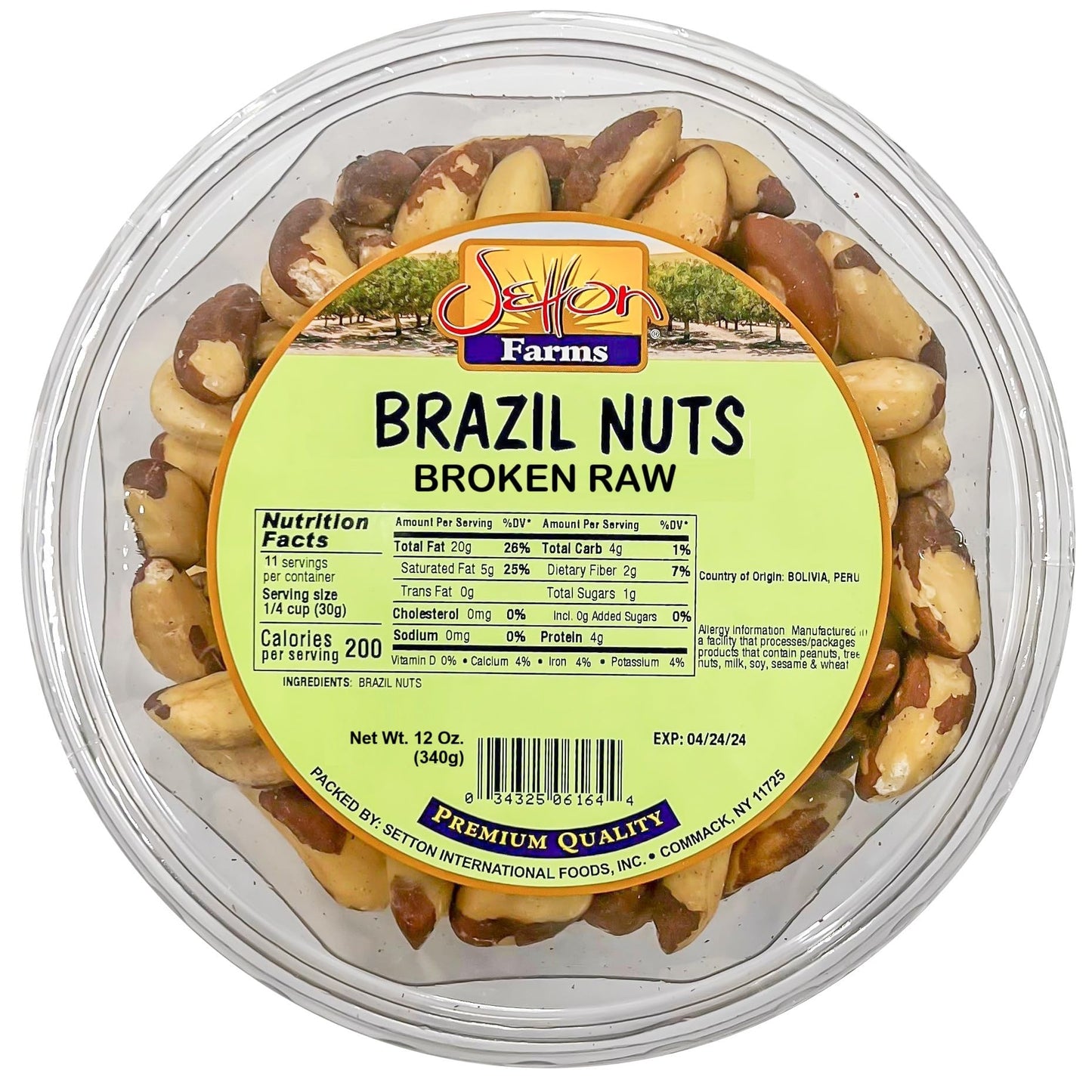 Brazil Nuts | Broken Raw | Non-Gmo | Enhanced Quality | Bulk Value Size 12 Oz