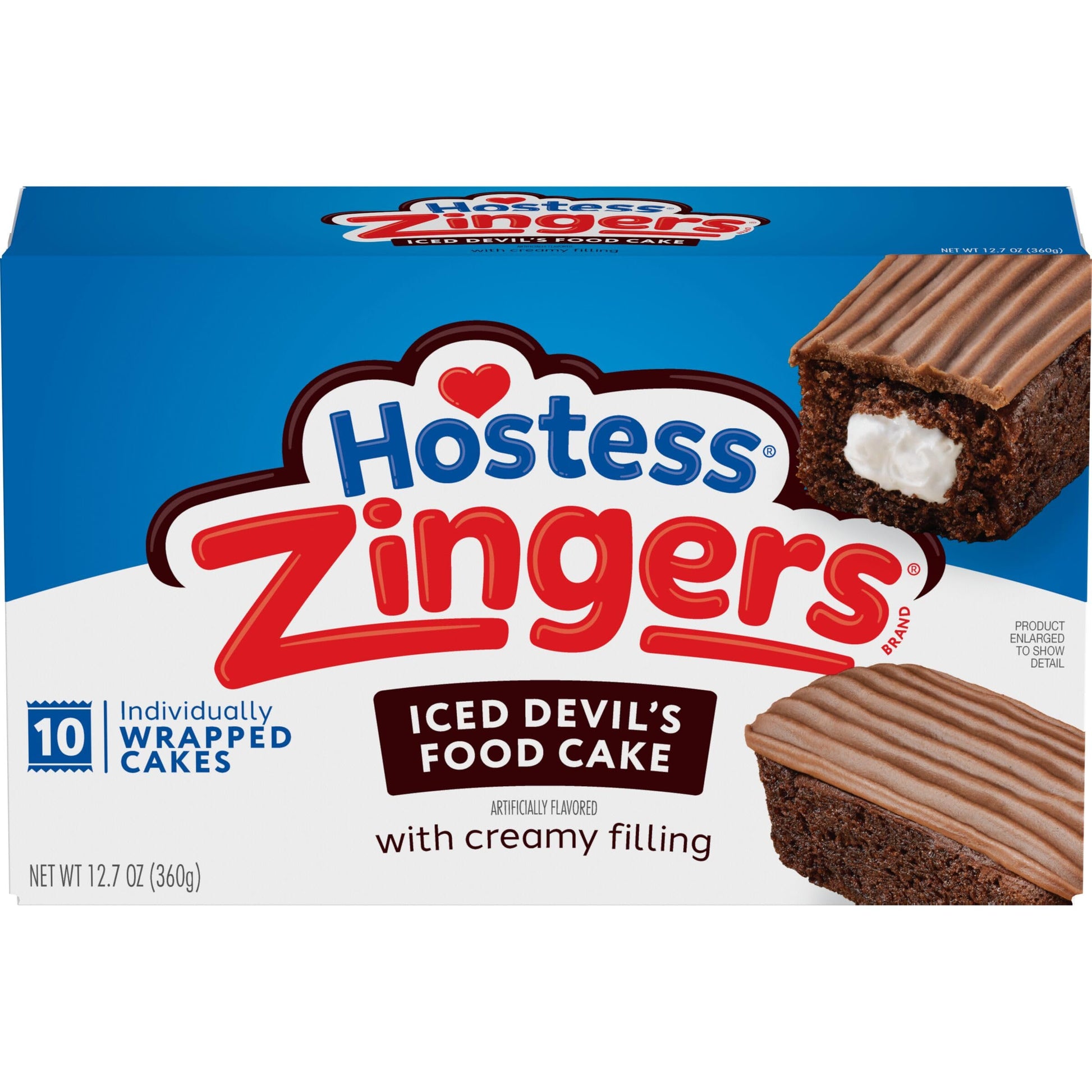 Hostess Devils Food Zingers, 12.7 Oz, 10 Count
