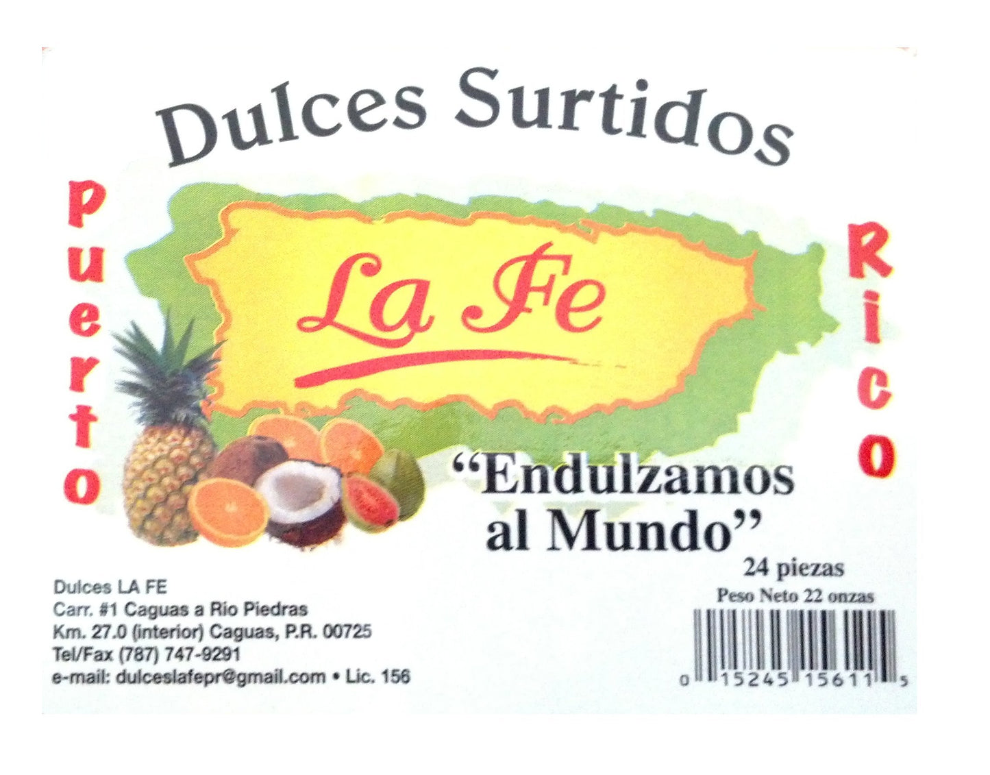 Assortment Sweets Of Puerto Rico (Surtido De Dulces Tipicos De Puerto Rico) 21 Pieces (1 Oz Each/Piece) By Fabrica De Dulces La