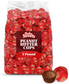 Bulk Milk Chocolate Peanut Butter Cups Miniatures 1 Pound - Individually Wrapped Chocolate Candy In Red Foil For Parties, Gift Bags, And Candy Buffets - Approx 55 Pieces