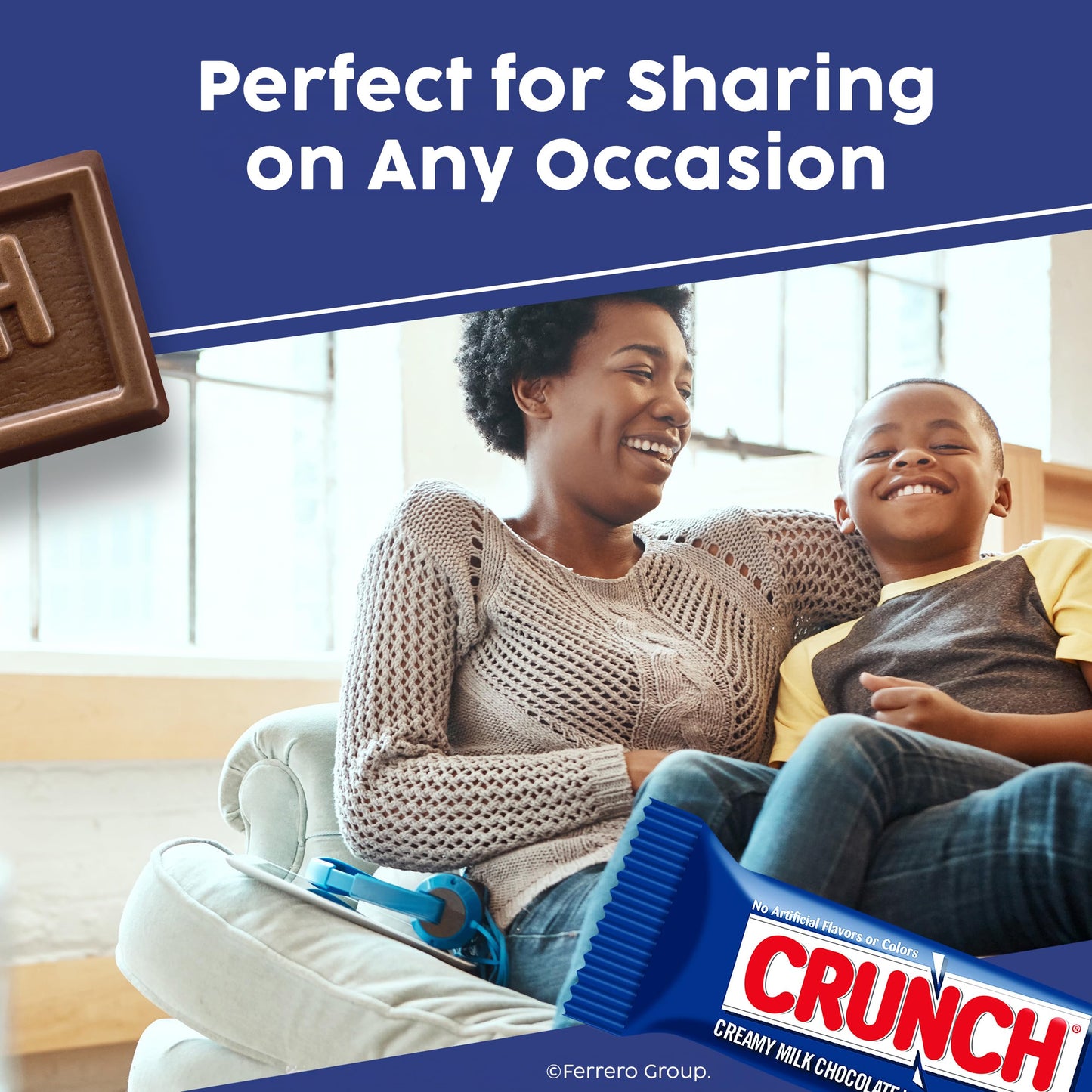 CRUNCH Minis, Bulk 8 Pack, Milk Chocolate and Crisped Rice, Individually Wrapped Candy Bars, Resealable Share Size, 9.8 oz Each