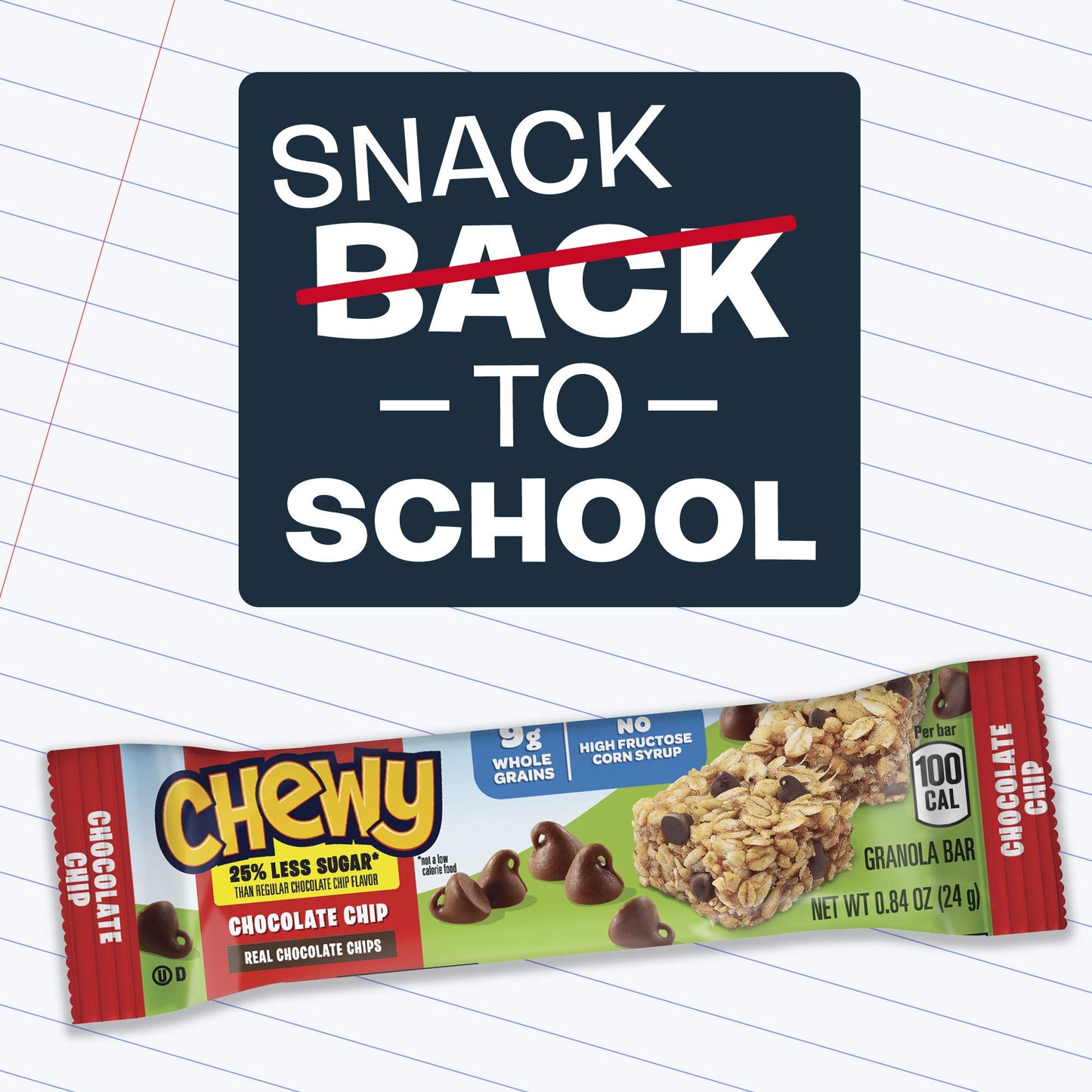 Quaker Chewy Granola Bars, 25% Less Sugar, 2 Flavor Variety Pack, (18 Pack)