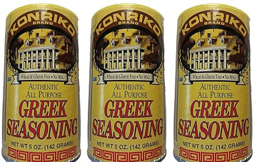 Konriko - Greek Authentic Seasoning 5 Oz (Pack Of 3) - Wheat Free - Gluten Free - No Msg