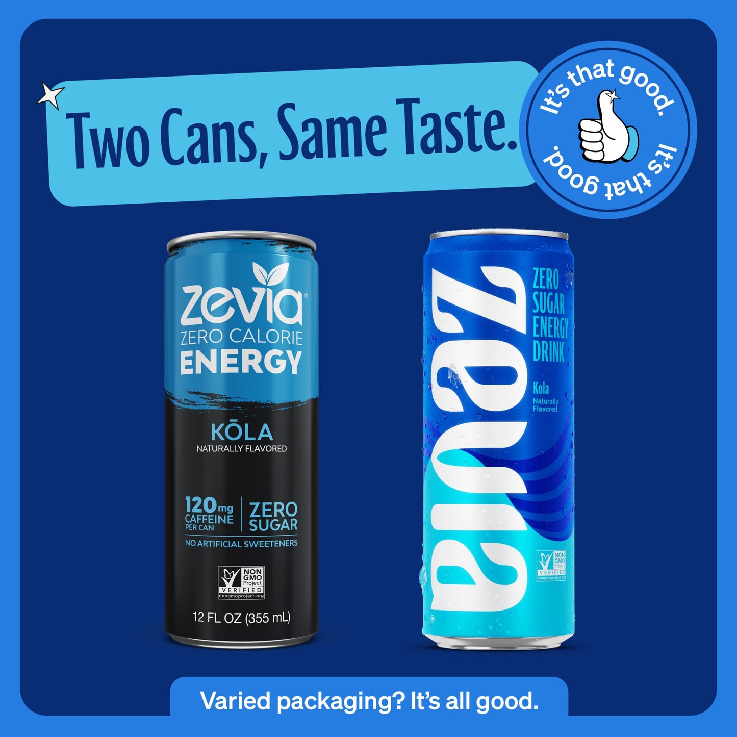 Zevia Zero Sugar Energy Drink, Kola, Vegan Friendly, Kosher, Gluten Free & Non-GMO, 12 Fluid Ounce (Pack of 12)