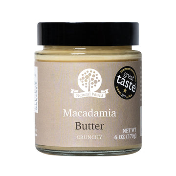 Nutural World - Crunchy Macadamia Nut Butter 6 Oz (170G)