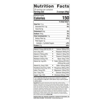 Bariatric Advantage High Protein Meal Replacement Drink Mix, 27g Protein, Lactose Free, Orange Cream, 44.44 Ounce