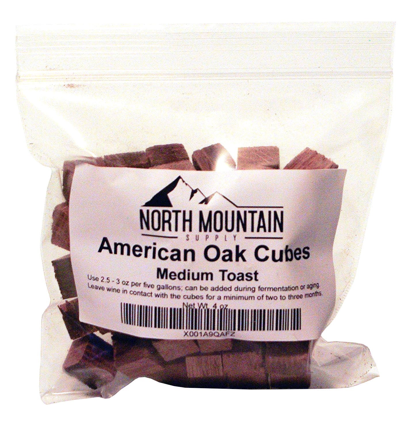 North Mountain Supply - Amtc-4Oz American Oak Cubes (Medium Toast, 4 Ounce)