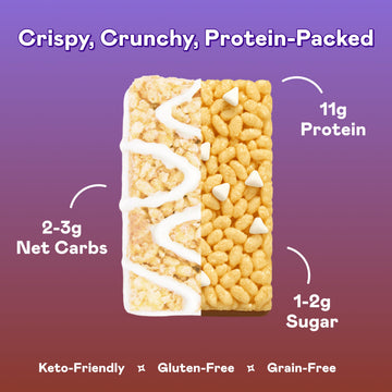 Magic Spoon High Protein Bars - Low Carb, Keto Friendly, 1g Sugar, 16 Bars (8 Salted Caramel, 8 Smores), Snack Pack
