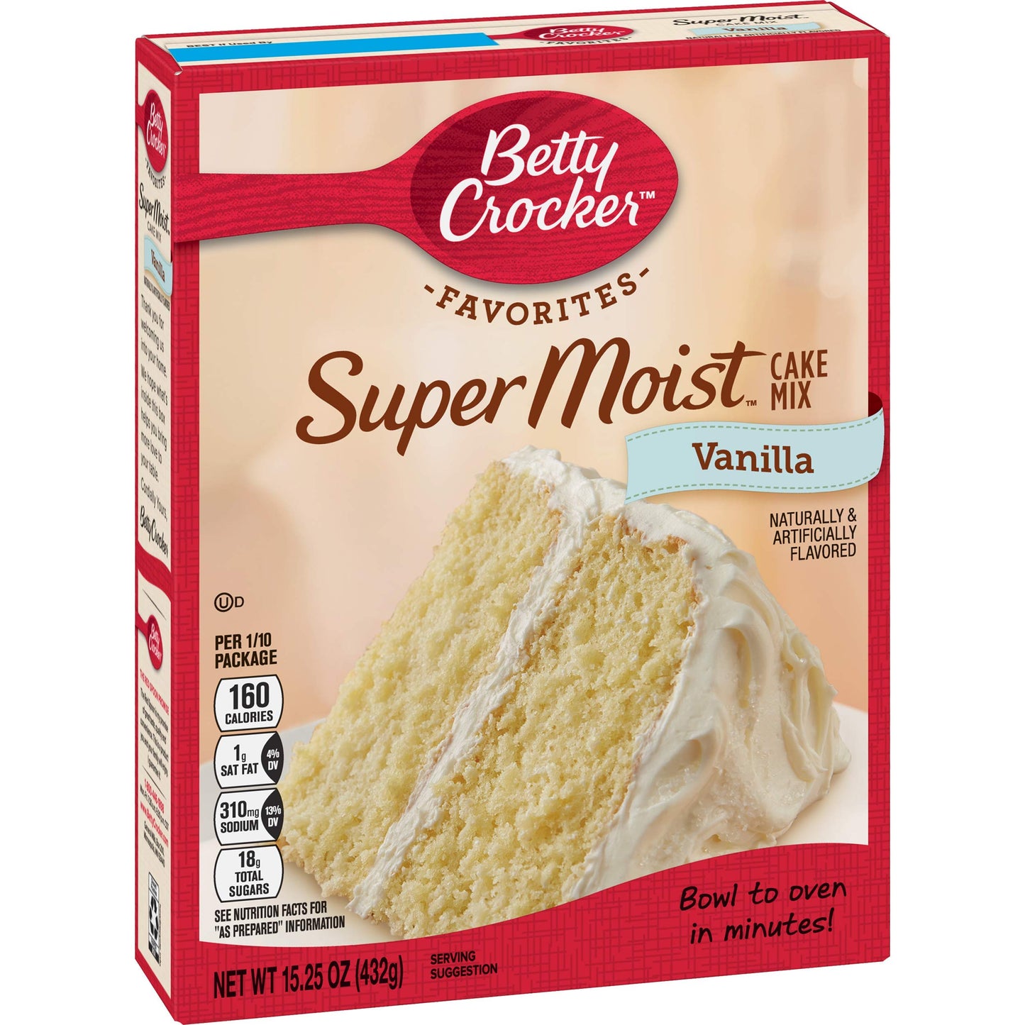 Betty Crocker Super Moist Triple Chocolate Fudge Cake Mix, 15.25 oz (Pack of 6)