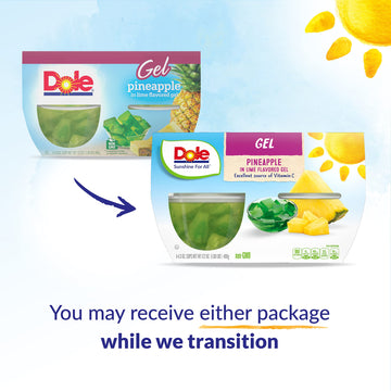 Dole Fruit Bowls Pineapple In Lime Flavored Gel Snacks, 4Oz 24 Total Cups, Gluten & Dairy Free, Bulk Lunch Snacks For Kids & Adults