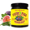 Jenkins Jellies Fiery Figs Hot Pepper Jelly - Sweet & Spicy Jalapeo Jelly - Gluten Free, Vegan Pepper Jam - Use as a Glaze, Dipp