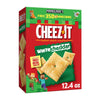 Cheez-It Cheese Crackers, Baked Snack Crackers, Lunch Snacks, White Cheddar, 12.4oz Box (1 Box)