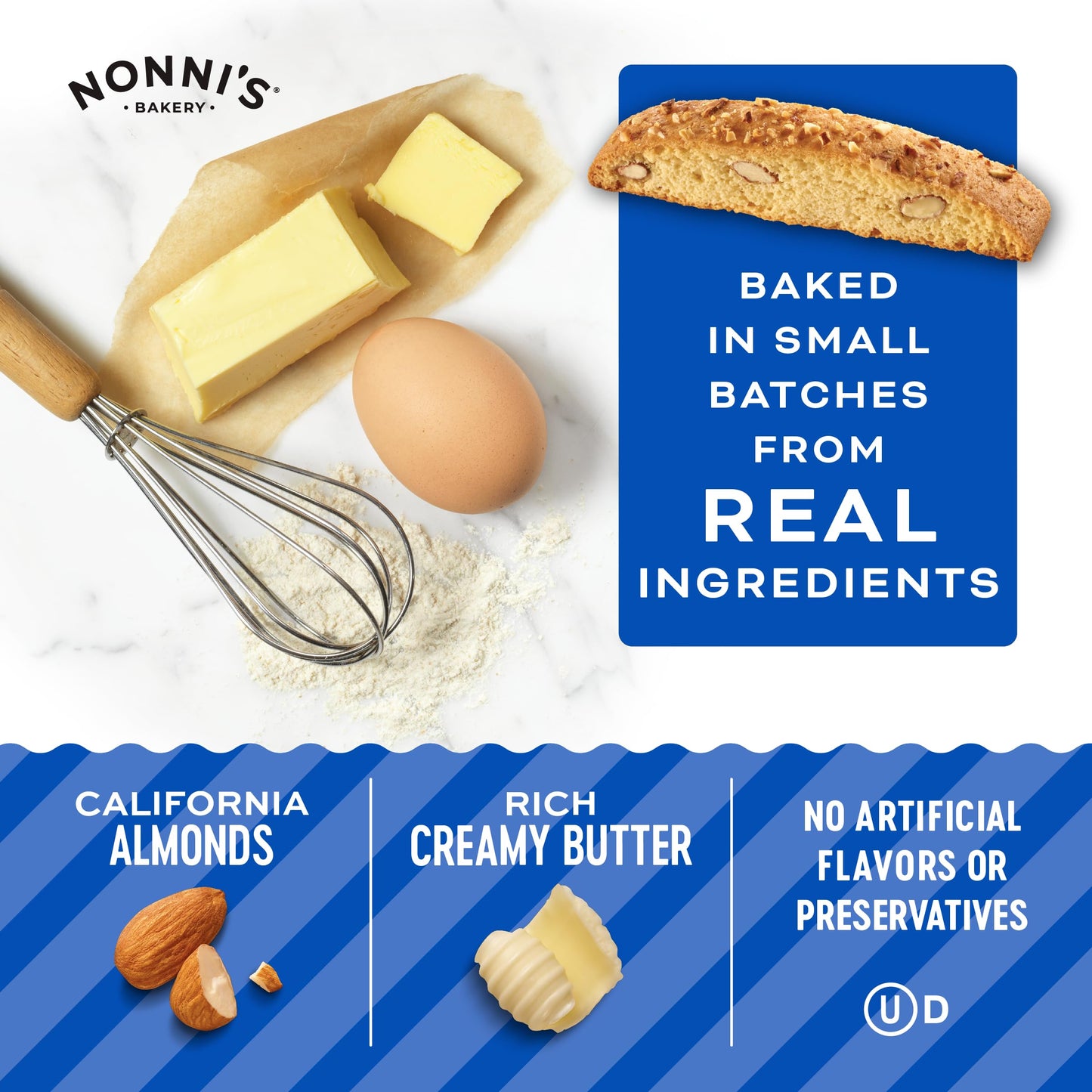 Nonni'S Originali Almond Biscotti Italian Cookies - 3 Boxes Biscotti Individually Wrapped Cookies - Italian Biscotti Cookies Bak