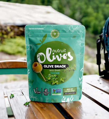 Nutruit Pitted Olive Snacks - Vegan, Non-GMO, Gluten Free - 1.2oz (20-Pack)
