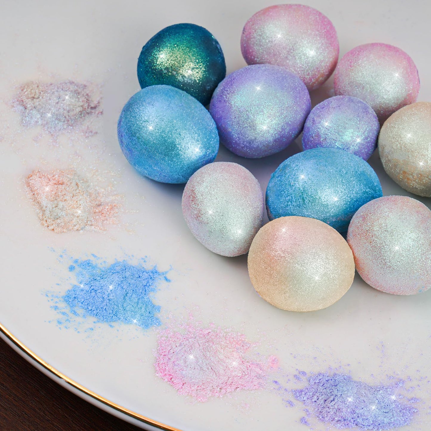 Nihome Edible Food-Grade Glitter Powder Glimmer Luster Dust Metallic Fancy Food Decorating Sprinkle Glimmery Dust For Drink Beve