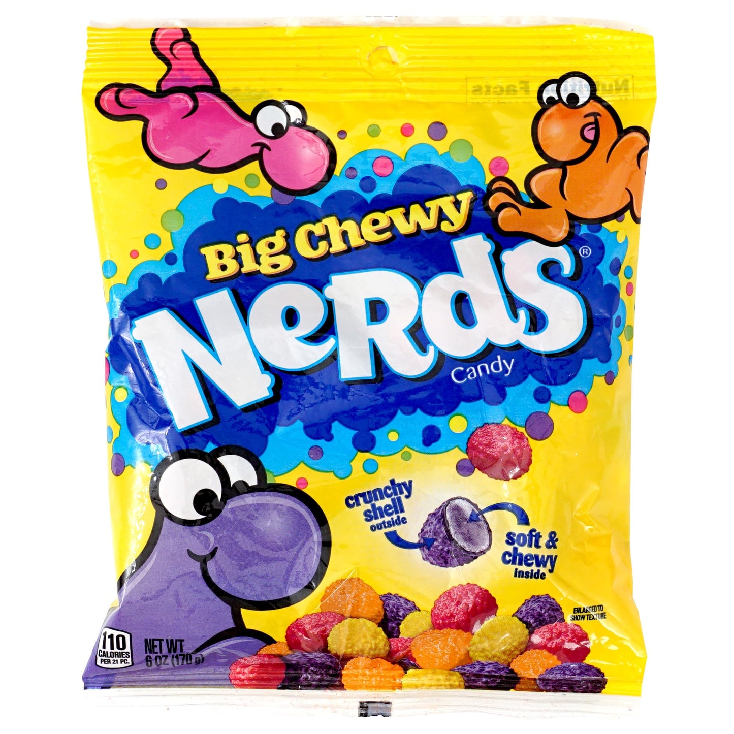 Big Chewy Candy, 6 Ounce Pouches (Pack Of 3), 18Oz Candy