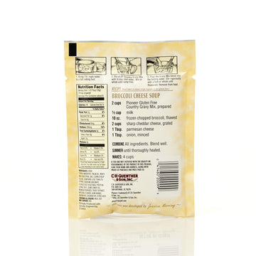 Pioneer Gluten Free Country Gravy, 2.75 oz Pack of 12 - Delicious, Convenient, and Perfect for Your Favorite Dishes