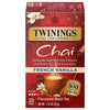 Twinings French Vanilla Chai Black Tea, 20 Count (Pack Of 6), Individually Wrapped Tea Bags, Warm, Sweet & Spicy, Caffeinated, E