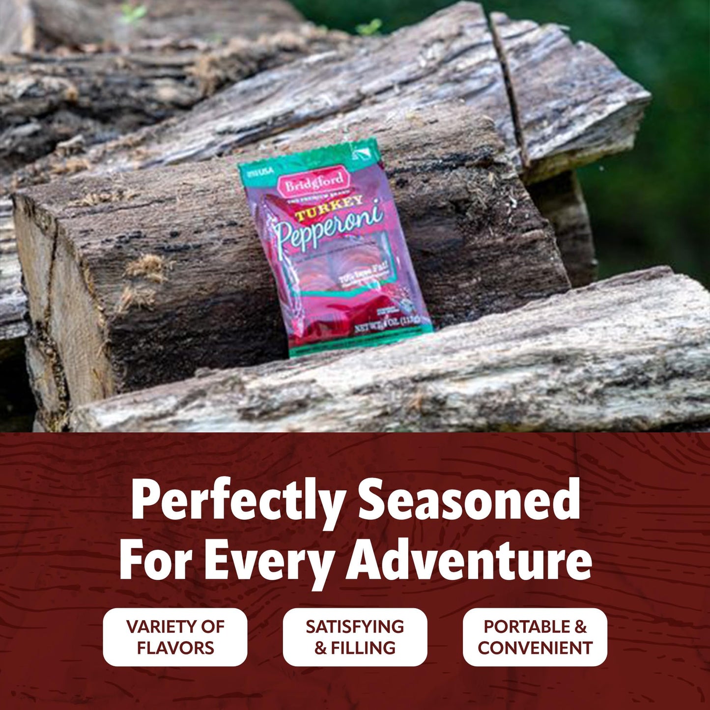 Bridgford Sliced Turkey Pepperoni - Naturally Smoked Snacks, 4 oz Pack of 6, Ideal for Pizza and Sandwiches