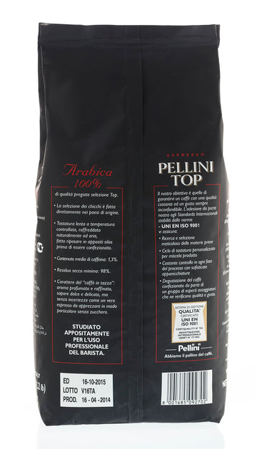 Pellini Caffe Espresso Top 100% Arabica Whole Bean Coffee, 2.2 lbs, Model 1137