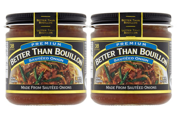 Better Than Bouillon Premium Sauteed Onion Base, Made From Sauteed Onions, Blendable Base For Added Flavor, 38 Servings Per Jar (8 Ounce (Pack Of 2))