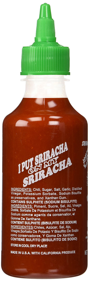 Huy Fong, Sriracha Hot Chili Sauce, 9 Ounce Bottle (4 Pack)