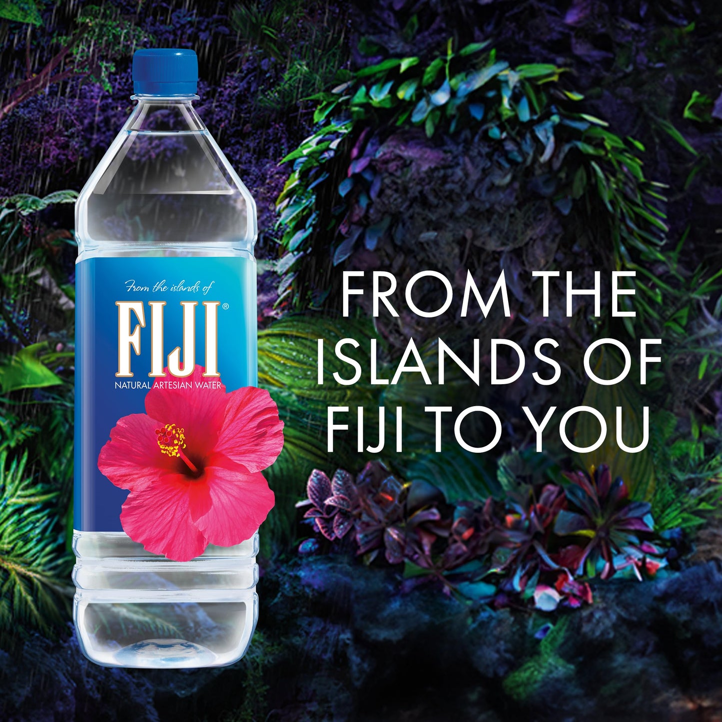 FIJI Natural Artesian Bottled Water, 1.5L (50.7 Fl Oz) - Pack of 12, Limited Edition, 100% Natural Electrolytes