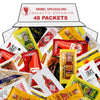 Hot Sauce Variety Pack Of 48 Condiment Packets. 4 Each Of 12 Flavors Care Package Gift Basket By Rebel Smuggling Galactic Emporium