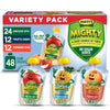 Motts Mighty Applesauce Variety Pack, 3.2 oz Clear Pouches, 48 Count (4 Packs of 12)