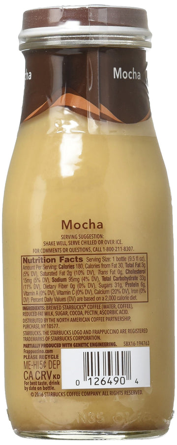 Starbucks Frappuccino, Mocha, 9.5 Fl Oz