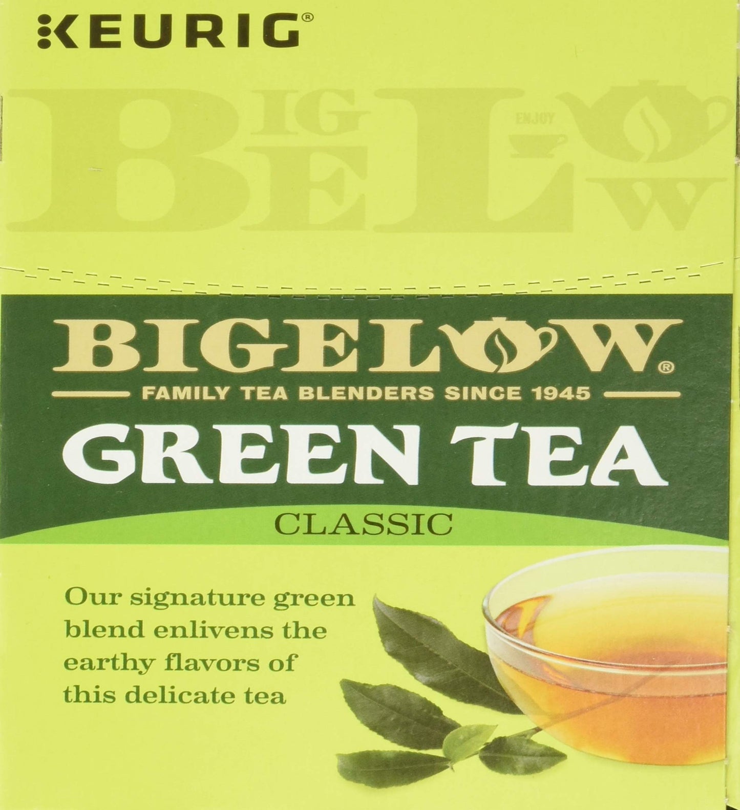 Bigelow Green Tea Keurig Single-Serve K-Cup Pods, (Pack Of 24)