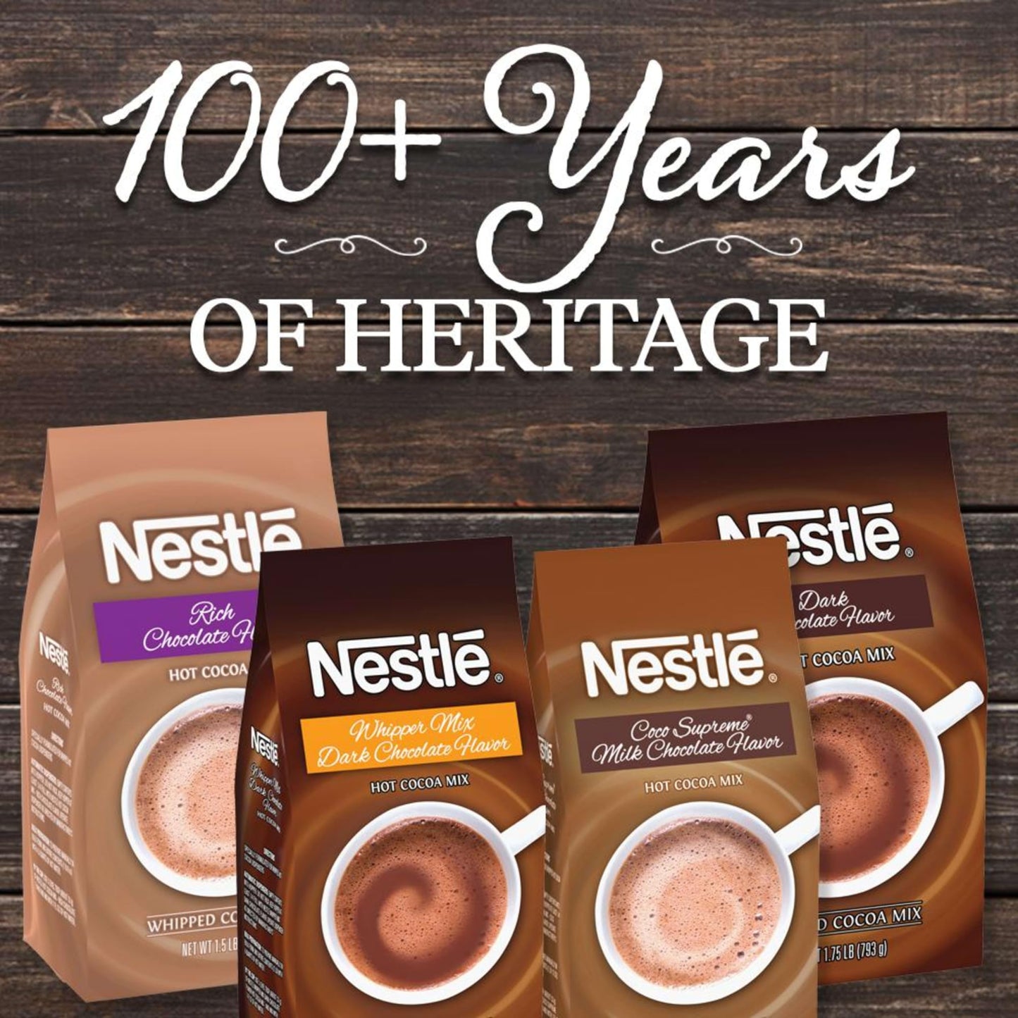 Nestle Hot Chocolate Mix, Dark Chocolate Flavor Hot Cocoa, Bulk Whipped Cocoa, 1.75 Lb Bag