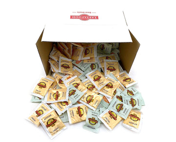 Single Serve Powdered Coffee Creamer Packets With Pure Cane White Sugar Packets, 150 Count