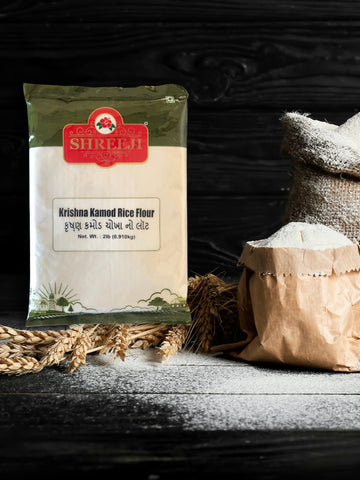 Rice Flour (Krishna Kamod) 2Lb/ 0.91Kg, *Naturally Gluten-Free*, Substitute For Baking, Product Of India