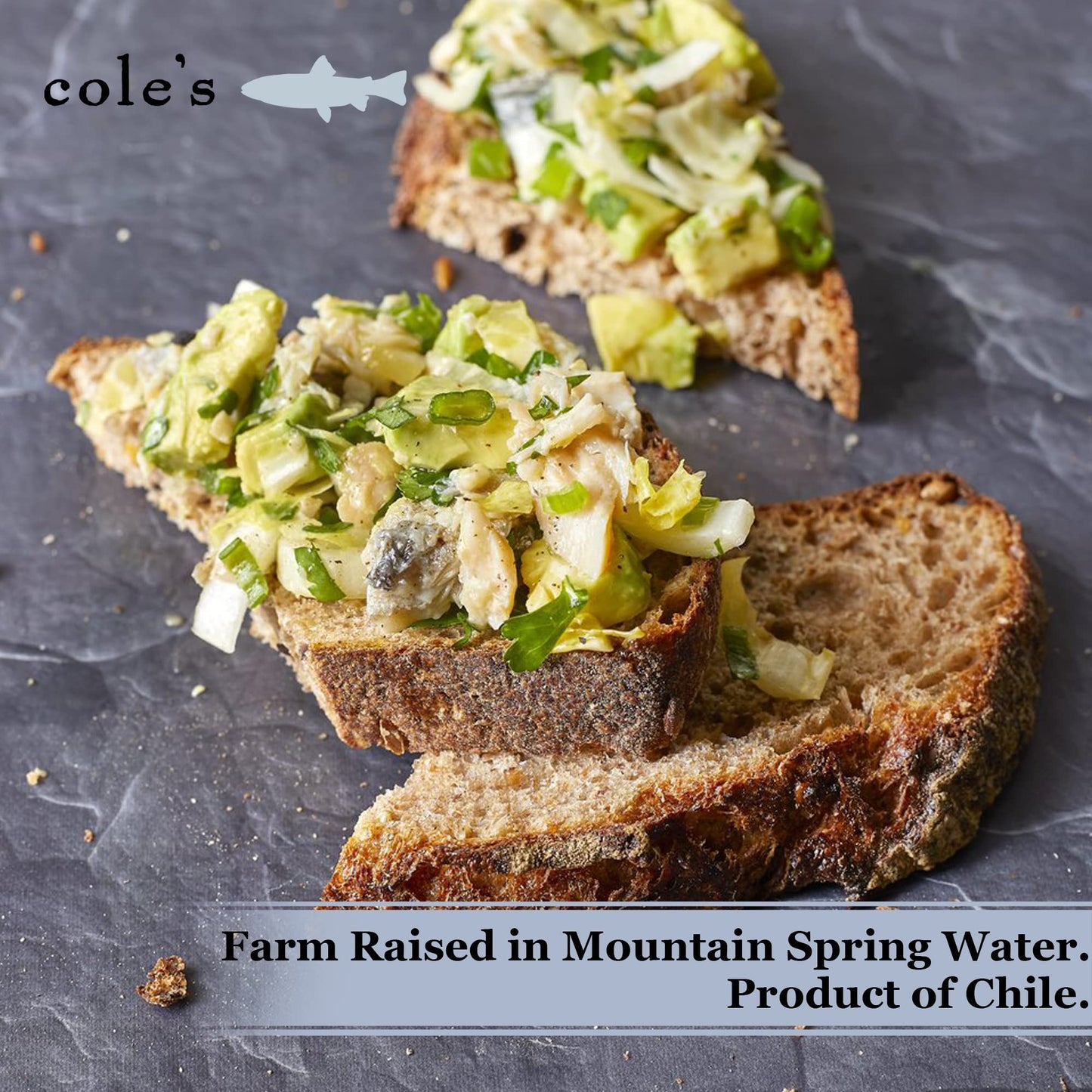 Coles Smoked Trout Fillet with Extra Virgin Olive Oil, 3.2oz Hand-Packed Canned Fish, Pack of 5, High in Protein, Preservative Free